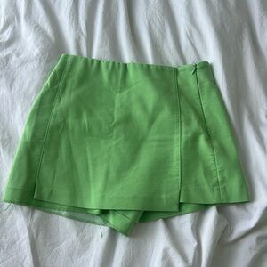 Zara lime green skort